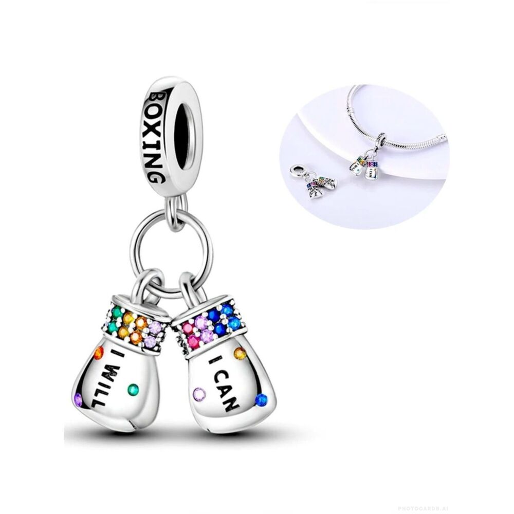 NWOT Boxing Silver Pandora FIT Charm
